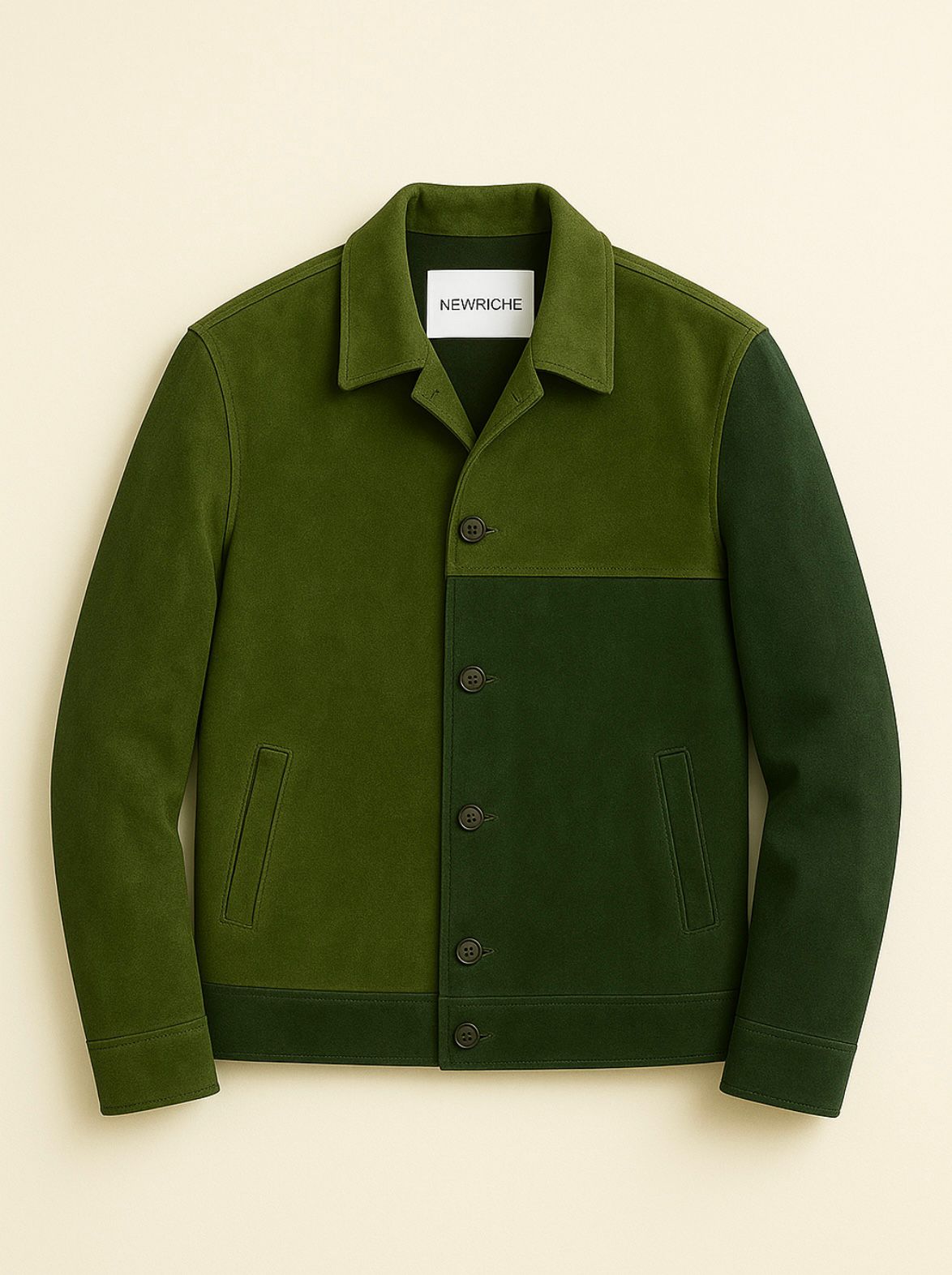 Forest Olive Panel Jacket