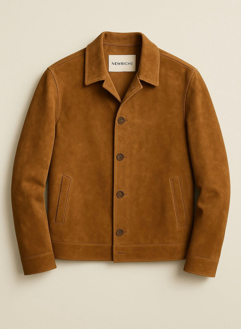 Camel Suede Classic Jacket
